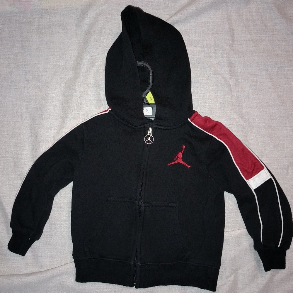 Jordan Kids Size 1-2 Years Black and Red Hoodie